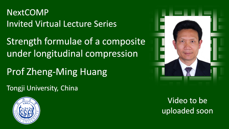 Prof Zheng-Ming Huang lecture Advert